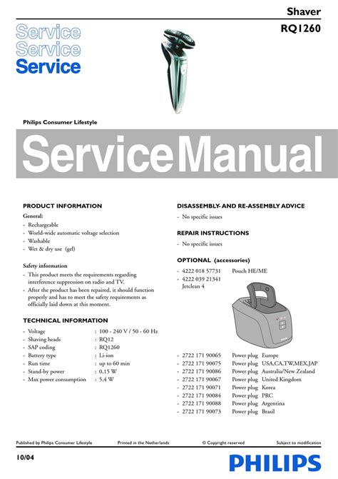 wet pussi|Free Philips RQ1260/17 RQ1286CC User Manual PDF .